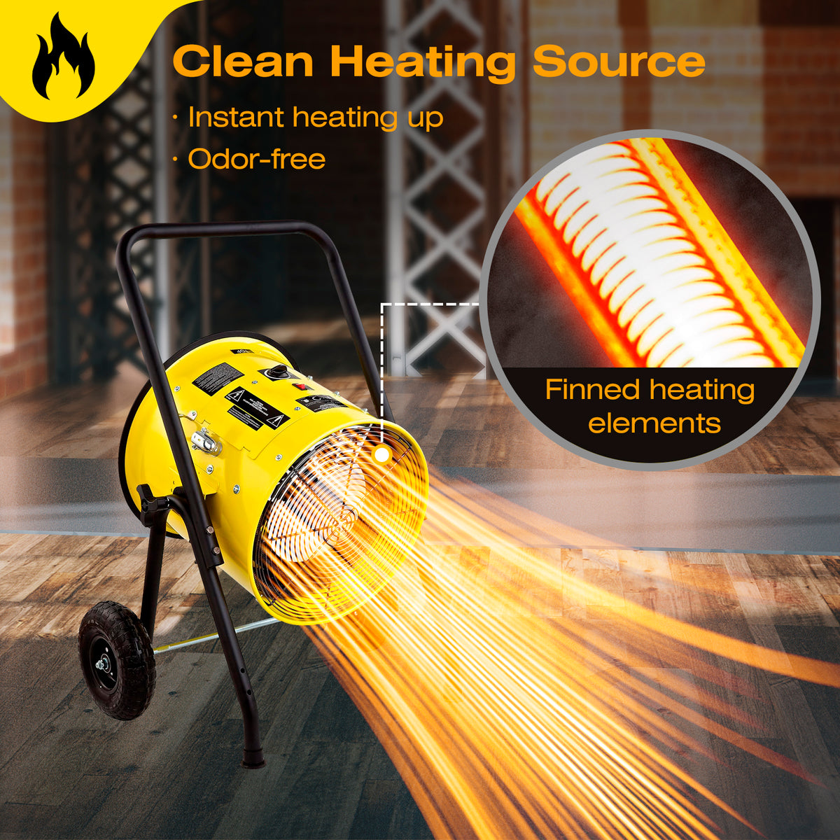 Dr. Infrared Heater DR-PS11524 Salamander Construction 15000-Watt