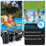 ILG8PP130-VS - iLiving Variable Speed In-Ground and Above-Ground Swimming Pool Pump, 1.3HP