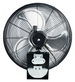 ILG8EOSC18 - iLiving 18" Outdoor Oscillating High Velocity Wall Fan with 4150 CFM Heavy Duty Weatherproof Motor, Variable Speed Adjustment for Workshop, Garage, Patios, Commercial and Industrial, 18 inch