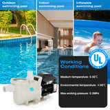 ILG8PP220-VS - iLiving Variable Speed In-Ground and Above-Ground Swimming Pool Pump, 2.2HP
