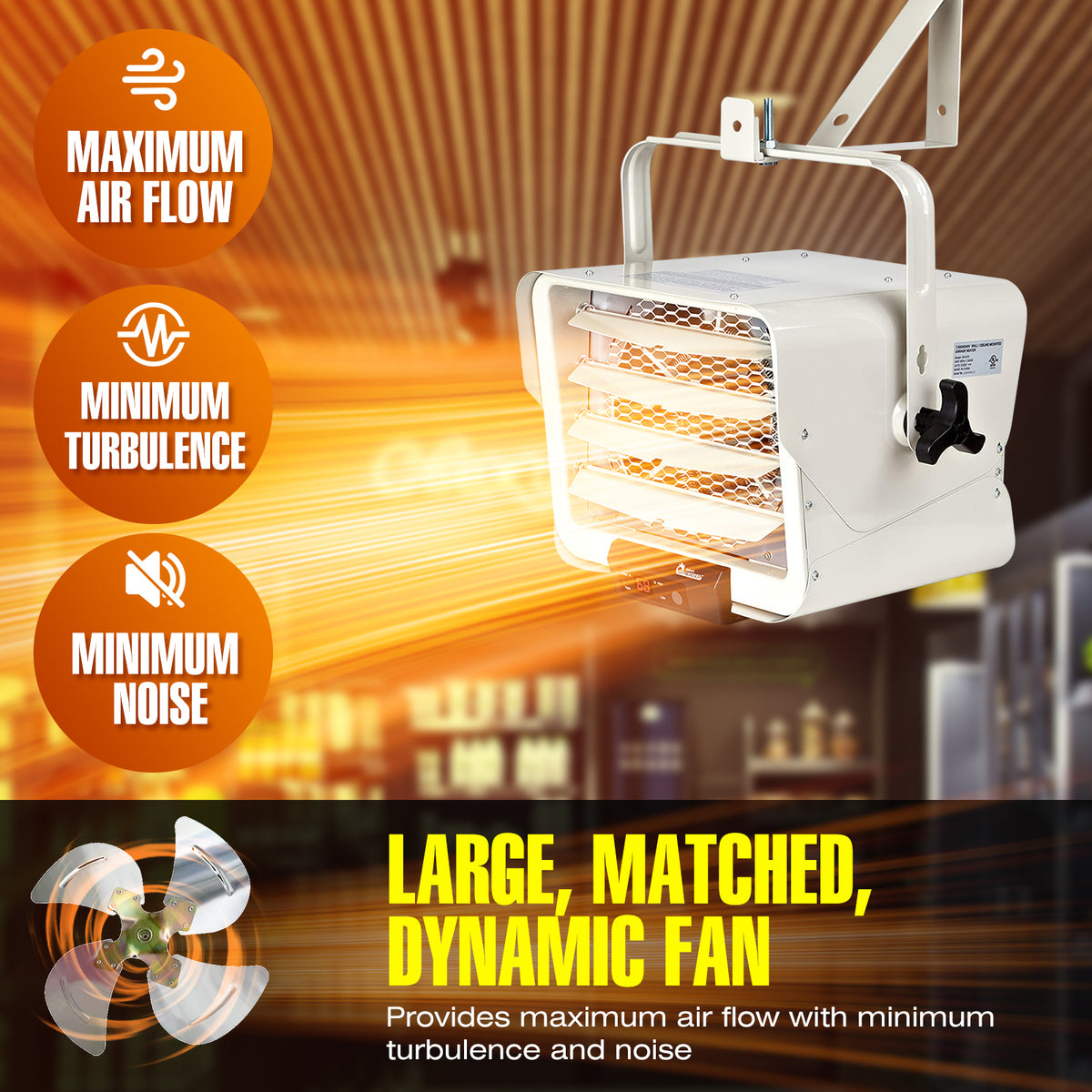 Dr. Infrared Heater DR-975 7500-Watt 240-Volt Hardwired Shop
