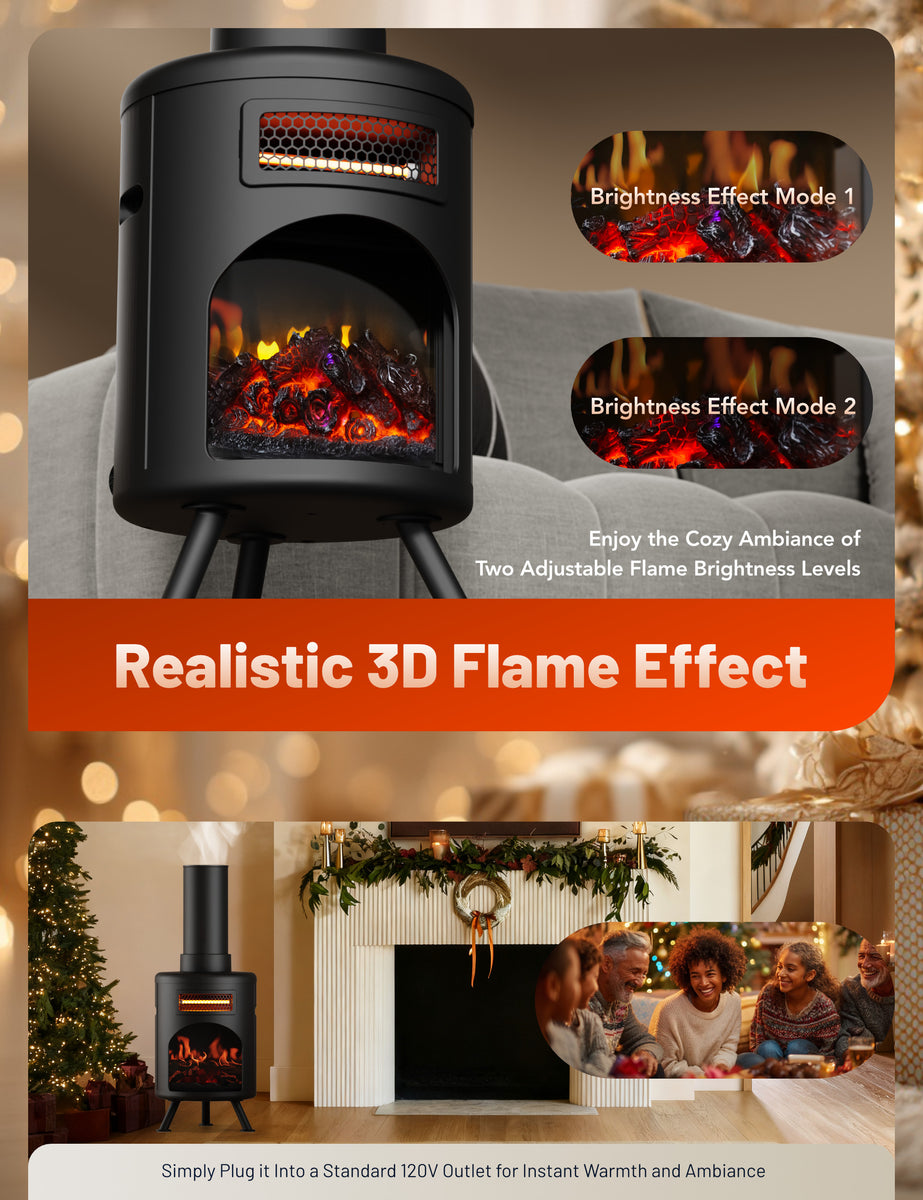昭和レトロ Wonderful Heater 特許「工藤式妙温器」未使用 DR-991 - DR. INFRARED HEATER DR-991 Portable Electric Fireplace