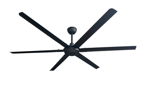 iLiving 78 Inch, 6.5 feet HVLS 6 Blades BLDC Big Ceiling Fan, High Volume Low Speed HVLS Outdoor Fan with Powerful Brushless DC Motor, Reversible Industrial Commercial and Residential 78" Blade, 135 RPM with IR Remote  (ILG8HVLS78)