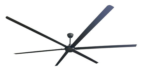 iLiving 120 Inch, 10 feet HVLS 6 Blades BLDC Big Ceiling Fan, High Volume Low Speed HVLS Outdoor Fan with Powerful Brushless DC Motor, Reversible Industrial Commercial and Residential 120" Blade, 75 RPM with IR Remote  (ILG8HVLS120)