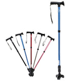 iLiving Walking Cane for Men and Women Foldable, Adjustable, and Free-Standing with Pivot Tip, Heavy-duty design support up to 300 Pounds