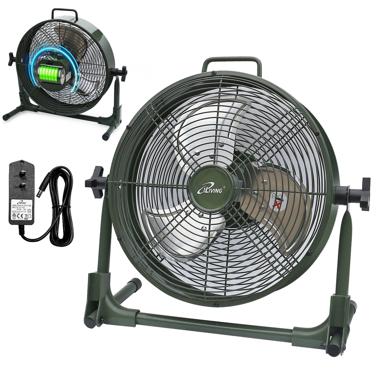 12-inch Foldaway sold Portable Fan,.-RE48