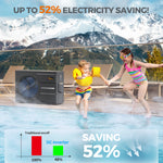DR. Infrared Heater DR-900HP Full DC Inverter 90,000 BTU Pool Heat Pump for In-Ground and Above-Ground Swimming Pools, WiFi Smart Control via APP