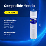 iLiving ILG8CF-105 Pool & Spa Filter Replacement, Compatible with Pentair CCP420, 178584, Ultral-A6, Unicel C-7471, 817-0106, R173576, Filbur FC-1977, 570-0425-07, Pleatco PCC105, 4-Pack