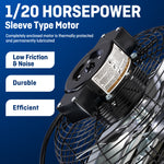 ILG8SF10V-ST - iLIVING 10" Shutter Exhaust Fan with Thermospeed(TM) controller, 65W, 820 CFM, Silver