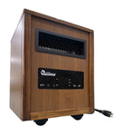 DR-123 - DR. INFRARED HEATER DR-123 Indoor Portable Space Heater with Remote Control, 1500W Dual Heating, 4 Wheels for Mobility, Programmable Timer, Thermostat, Ultra Quiet, Coffee