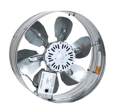 ILG8G14-12T - iLIVING Automatic Gable Mount Attic Ventilator Fan with Adjustable Thermostat, 3.10 Amps, 1220 CFM, Single-Speed