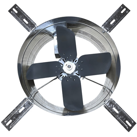 ILG8G14-12T - iLIVING Automatic Gable Mount Attic Ventilator Fan with Adjustable Thermostat, 2.85 Amps, 2339 CFM, Single-Speed