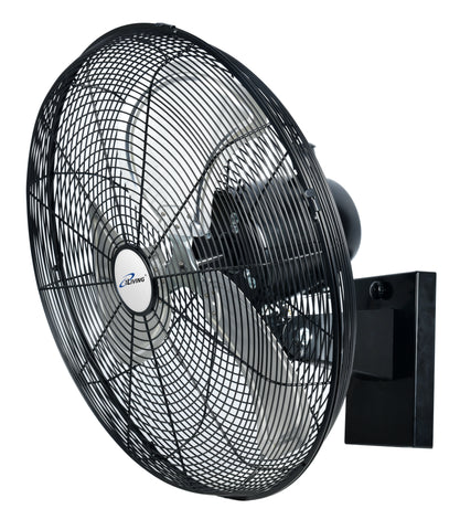 ILG8EOSC20 - iLiving 20" Outdoor Oscillating High Velocity Wall Fan with 4750 CFM Heavy Duty Weatherproof Motor, Variable Speed Adjustment for Workshop, Garage, Patios, Commercial and Industrial, 20 inch