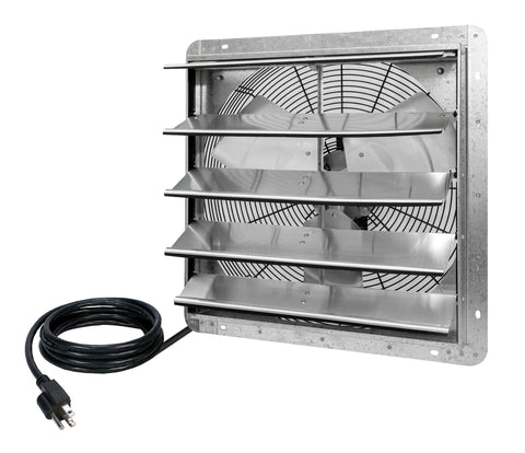 ILG8SF20V - New Upgraded iLIVING 20 Inch Variable Speed Shutter Exhaust Fan, Wall-Mounted, Includes Power Cord