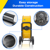 ILG8M24-60DC - iLiving 24 Inches 7341 CFM Heavy Duty High Velocity Barrel Floor Drum Fan With DC Brushless Motor, Stepless Speed Adjustment for Workshop, Garage, Commercial or Industrial Environment, UL Safety Listed