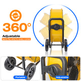 ILG8M24-60DC - iLiving 24 Inches 7341 CFM Heavy Duty High Velocity Barrel Floor Drum Fan With DC Brushless Motor, Stepless Speed Adjustment for Workshop, Garage, Commercial or Industrial Environment, UL Safety Listed