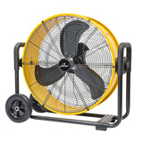 ILG8M24-60DC - iLiving 24 Inches 7341 CFM Heavy Duty High Velocity Barrel Floor Drum Fan With DC Brushless Motor, Stepless Speed Adjustment for Workshop, Garage, Commercial or Industrial Environment, UL Safety Listed