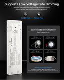 ILG-LED-PS24V60W - iLIVING 24V 60W Class 2 LED Power Supply, Ultra Slim Constant Voltage Under Cabinet Driver with 7 Ports, Independent Output, Centralized Control Signal Port & Quick Connectors, 100-240V AC to 24V DC