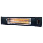 DR-298 - DR. INFRARED HEATER DR-298 Freestanding Portable Infrared Space Heater, 1500W Indoor Outdoor Use, Wall/Ceiling Mountable, Remote Control, 3 Heat Settings, Timer, Tip-Over & Overheat Protection, Black