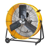 ILG8M30-75DC - iLiving 30 Inches 12350 CFM Heavy Duty High Velocity Barrel Floor Drum Fan with DC Brushless Motor, Stepless Speed Adjustment for Workshop, Garage, Commercial or Industrial Environment, UL Safety Listed