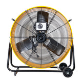 ILG8M30-75DC - iLiving 30 Inches 12350 CFM Heavy Duty High Velocity Barrel Floor Drum Fan with DC Brushless Motor, Stepless Speed Adjustment for Workshop, Garage, Commercial or Industrial Environment, UL Safety Listed