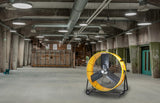 ILG8M30-75DC - iLiving 30 Inches 12350 CFM Heavy Duty High Velocity Barrel Floor Drum Fan with DC Brushless Motor, Stepless Speed Adjustment for Workshop, Garage, Commercial or Industrial Environment, UL Safety Listed
