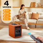 Dr. Infrared Heater DR-998, 1500W, Advanced Dual Heating System with Humidifier and Oscillation Fan and Remote Control