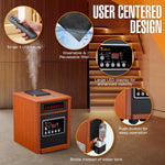 Dr. Infrared Heater DR-998, 1500W, Advanced Dual Heating System with Humidifier and Oscillation Fan and Remote Control