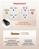 DR-239 - DR. INFRARED HEATER DR-239 3000W Indoor & Outdoor Infrared Patio Heater, Wall or Ceiling Mount, IP55 Weatherproof, Commercial or Residential, 220V-240V Electric heater with Remote & Mounting Kit