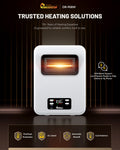 DR-908W - Infrared Heater with WiFi - Wall Heater - Electric Heaters for Indoor Use, Bedroom, Small Room,- Energy Saving 1500 Watt PTC Quartz Heater - Wall Mounted Radiant Heater