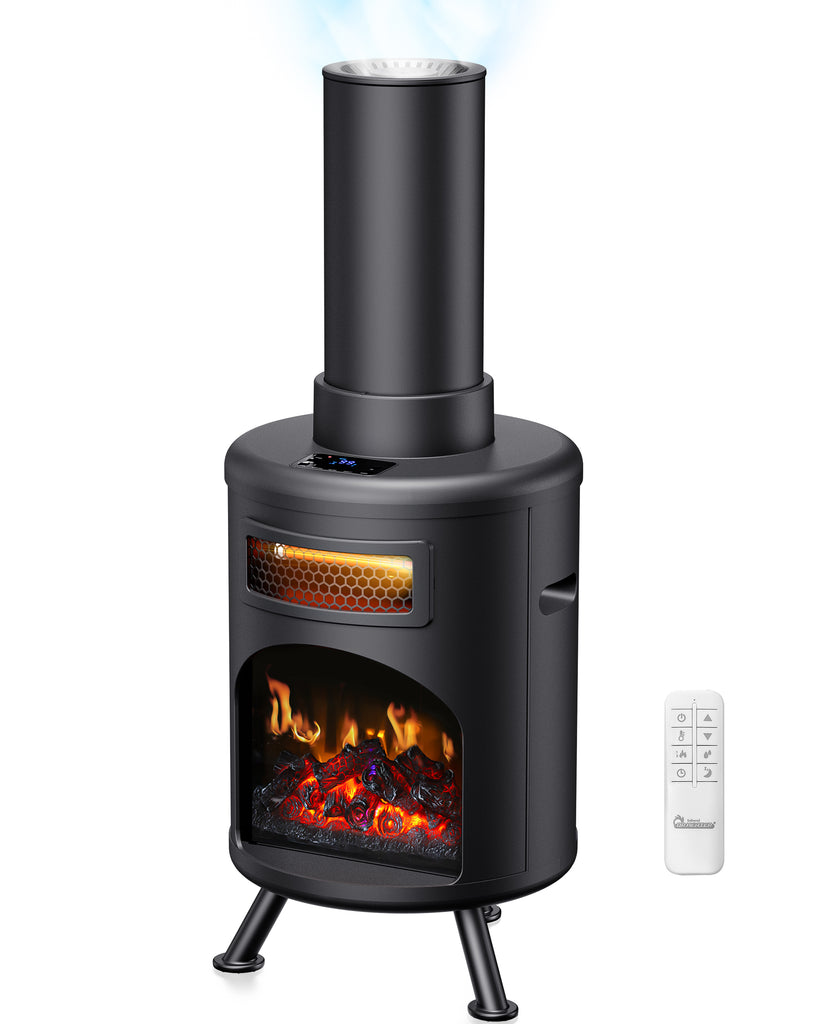 昭和レトロ Wonderful Heater 特許「工藤式妙温器」未使用 DR-991 - DR. INFRARED HEATER DR-991 Portable Electric Fireplace