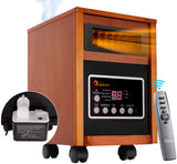 DR. INFRARED HEATER DR-998, 1500W, Advanced Dual Heating System with Humidifier and Remote Control