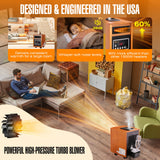 DR. INFRARED HEATER DR-998, 1500W, Advanced Dual Heating System with Humidifier and Remote Control