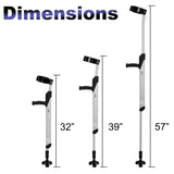 iLiving Adjustable Forearm Crutches for Adults, 1 Pair