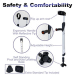 iLiving Adjustable Forearm Crutches for Adults, 1 Pair