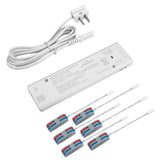 ILG-LED-PS12V24W - iLIVING 12V 24W Class 2 LED Power Supply, Ultra Slim Constant Voltage Under Cabinet Driver with 6 Output Ports, Centralized Control Signal Port & Quick Connectors, 100-240V AC to 12V DC, UL Listed