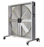 ILG-54-Solar-S : iLIVING 54 Inch Solar Industrial Floor Fan, 375W, 28000 CFM High Velocity Cooling, Smart App & Remote Control, Mobile Wheeled Design, IP68 Waterproof, Quiet Brushless DC Motor