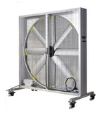 ILG-54-Solar-S : iLIVING 54 Inch Solar Industrial Floor Fan, 375W, 28000 CFM High Velocity Cooling, Smart App & Remote Control, Mobile Wheeled Design, IP68 Waterproof, Quiet Brushless DC Motor