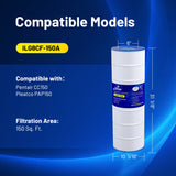 iLiving ILG8CF150A Premium Pool & Spa Filter Cartridge - Industrial-Strength Replacement for Pentair CC150/CCRP150, Unicel C-9415, Filbur FC-0687, Pleatco PAP150 | Fits Major Brands