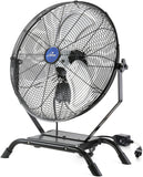 ILG8E20-15 - iLIVING 20" Wall Mounted/Floor Stand Variable Speed Indoor/Outdoor Fan, Industrial grade for Patio, Greenhouse, Garage, Workshop, and Loading Dock, 4650 CFM, Black