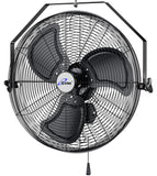ILG8E20 - iLIVING 20 Inch Industrial Wall Mount Fan, 4750 CFM High Velocity, Outdoor Rated, 3-Speed, UL Listed for Garage, Patio, Warehouse, Barn, and Commercial Use