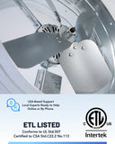 ILG8G14-12T - iLIVING Automatic Gable Mount Attic Ventilator Fan with Adjustable Thermostat, 2.85 Amps, 2339 CFM, Single-Speed