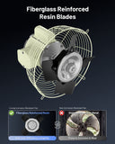 iLiving ILG8SF10S-CR 10-Inch Corrosion Resistance Shutter Exhaust Fan, Single Speed