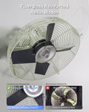 iLiving ILG8SF16S-CR 16-Inch Corrosion Resistance Shutter Exhaust Fan, Single Speed
