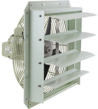 iLiving ILG8SF16S-CR 16-Inch Corrosion Resistance Shutter Exhaust Fan, Single Speed