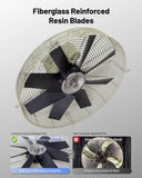 ILG8SF18S-CR - iLiving 18-Inch Corrosion Resistance Shutter Exhaust Fan, Single Speed