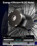 ILG8SF30V-DC - iLIVING 30" Smart Wall Mounted Shutter Exhaust Fan, 5088 CFM, 12-Speed, WiFi App Control Ventilation for Garages, Warehouse, Barn, Greenhouses, Auto Temperature Humidity Control, BLDC Motor, Hardwired