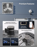 ILG8SF30V-DC - iLIVING 30" Smart Wall Mounted Shutter Exhaust Fan, 5088 CFM, 12-Speed, WiFi App Control Ventilation for Garages, Warehouse, Barn, Greenhouses, Auto Temperature Humidity Control, BLDC Motor, Hardwired