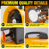 iLIVING - ILG8VF10 Utility High Velocity Blower, Fume Extractor, Portable Exhaust and Ventilator Fan, Air Ventilation with 1942 CFM, 3450 RPM (10 Inch)