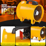 iLIVING - ILG8VF10 Utility High Velocity Blower, Fume Extractor, Portable Exhaust and Ventilator Fan, Air Ventilation with 1942 CFM, 3450 RPM (10 Inch)